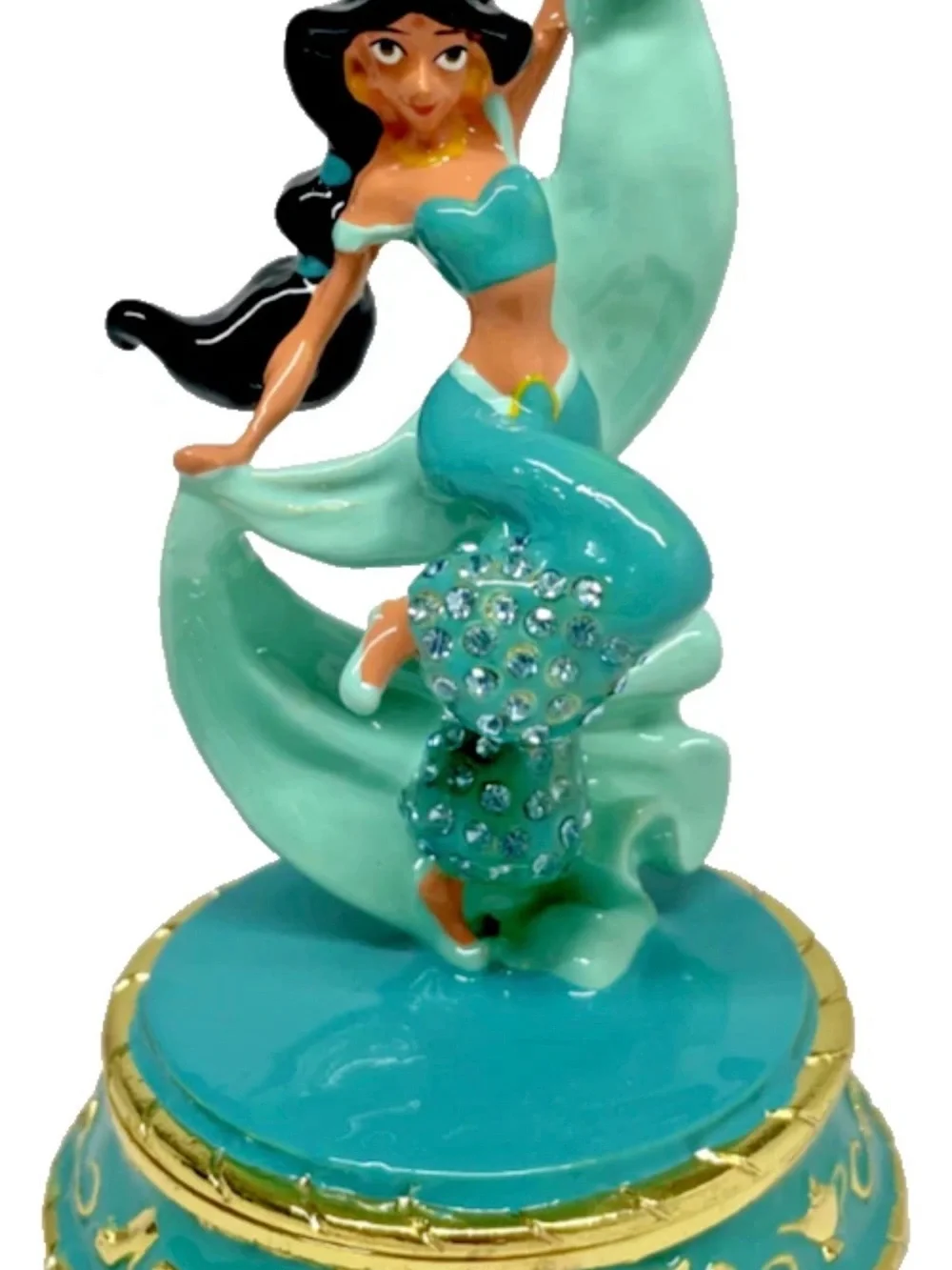 Disney Parks Arribas Brothers Aladdin Princess Jasmine Jeweled Trinket Box